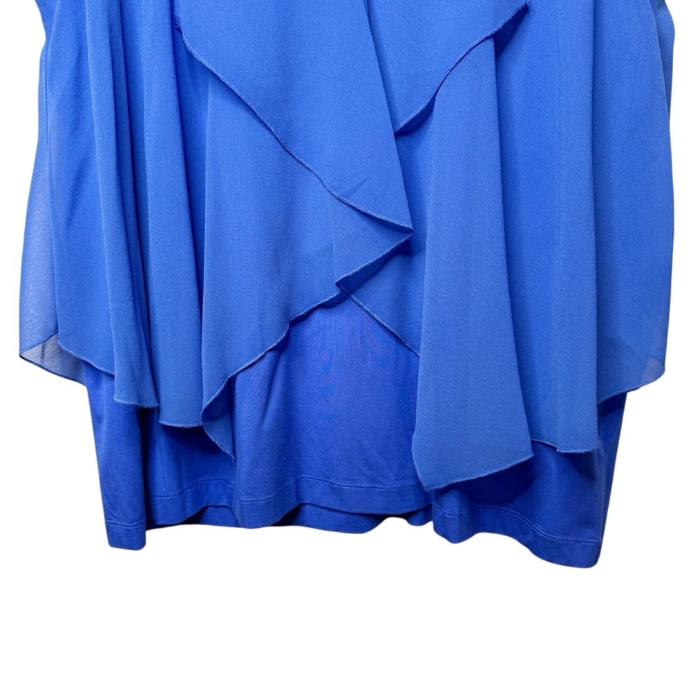 Soft Surroundings Cobalt Blue Flutter Front Women… - image 5